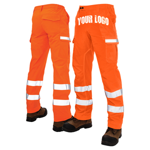High Visibility Traffic Safety Work <b>Pant</b> Lightweight Reflective Tape Men's Orange Safety <b>Pants</b> Waterproof <b>Hi</b> <b>Vis</b> <b>Pants</b> Available - Product Image 1