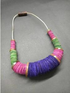 สร้อยคอจี้แถบโลหะใหม่พร้อมปรับความยาวได้สร้อยคอสายหนังเครื่องประดับแฟชั่นสร้อยคอสแตนเลสแฟชั่น - Product Image 6