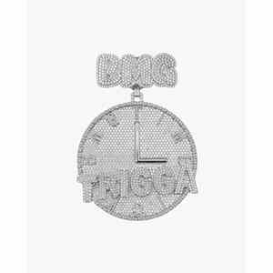 Pendentif en or 14 carats avec moissanite personnalisé DMG, bijou haut de gamme - Product Image 5