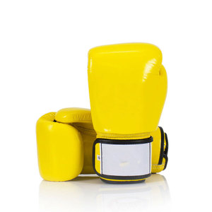 Remise sportive de haute qualité Gants de boxe UFC professionnels en cuir PU Logo personnalisé Gants de boxe or, cuir de vachette - Product Image 1
