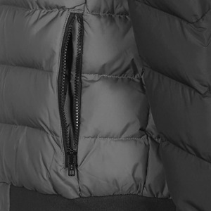 Veste matelassée à capuche imperméable de haute qualité unisexe, col montant, veste à bulles rembourrée, gilet d'hiver personnalisé, tissu en nylon personnalisé - Product Image 5