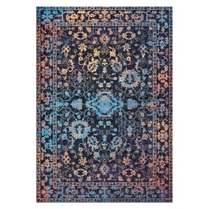 พรมเชนิลล์ลายโบฮีเมียนเปอร์เซียสีเทาชาร์โคล รุ่น LXDP-0197 จาก RUGS DEPOT สำหรับขายส่ง ซักเครื่องได้ ไม่ลื่น - Product Image 1
