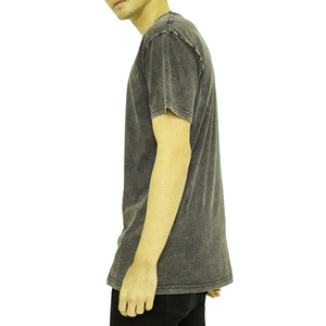 เสื้อยืดคอตตอนทรงโอเวอร์ไซส์สไตล์วินเทจฟอกสีแบบแอซิดวอชสำหรับผู้ชาย จำหน่ายจำนวนมาก - Product Image 4
