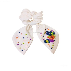 Personalizado nuevo lanzamiento indio bordado a mano semilla con cuentas Scrunchies accesorio para el cabello con cuentas Scrunchies - Product Image 6