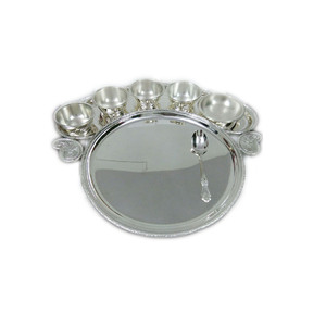 Plateaux de service de forme ovale de conception moderne fournitures en vrac en métal de qualité industrielle pour la maison hôtel mariage restaurant décor - Product Image 4