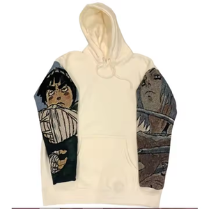 Sweat-shirts à capuche unisexes en molleton 100% coton épais, coupe classique, avec impression 3D en relief du logo personnalisé - Product Image 3
