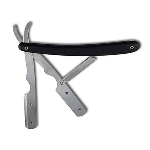 Professional Stainless Steel Professional Salon Folding Black <b>Razor</b> Ustra <b>Straight</b> <b>Edge</b> Barber <b>Razor</b> for Men - Product Image 3