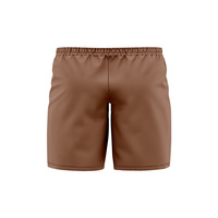 Pantalones cortos deportivos atléticos de alta calidad para hombre, tela de lana tejida de malla transpirable de talla grande, Cintura elástica de Color sólido, servicio OEM