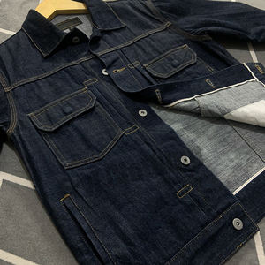 Chaqueta Vaquera de Mezclilla Japonesa Cruda OEM para Hombre, Chaqueta Vaquera Informal para Motocicleta, Chaqueta Vaquera Lisa para Hombre - Product Image 3