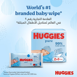 Compra Huggies Pure Baby Wipes de calidad premium, seguro y suave, entrega rápida disponible para un uso diario sin complicaciones para Padres - Product Image 5