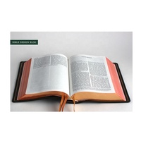 Carnet de prière personnalisé professionnel avec logo, en cuir PU, style vintage, couverture rigide, impression offset, vente en gros, impression de Sainte Bible