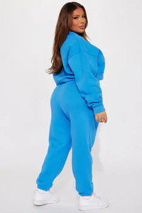 Wholesale High Quality <b>Men's</b> 100% Cotton Long Sleeve Solid Jogging Tracksuits Breathable Hooded Sweat Suit Training Winter - Product Image 6