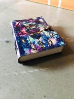 Agate sur mesure beau matériau en cuir de journal fabriqué à la main avec une apparence artistique pour les cadeaux