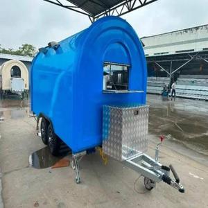 Remolque de comida remolcable personalizado para la venta Carro de helado de perro caliente móvil de acero inoxidable eléctrico - Product Image 2