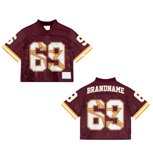 Maillot de football respirant, anti-rides, écologique, en maille tricotée, sublimation, grande taille, séchage rapide, manches courtes, coupe classique pour homme - Product Image 6