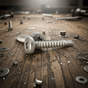 Vis autoperceuses métriques en acier inoxydable à tête fraisée PDC, classe 8, personnalisables (304/316/410), finition naturelle, Phillips profondes - Product Image 1