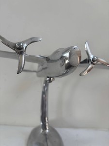 สไตล์อาร์ตเดคโคอลูมิเนียมขัดเงารูปปั้นเครื่องบินแบบเคลื่อนย้ายได้ใบพัดสำหรับตกแต่งบ้านรูปแบบที่สะสมได้ของขวัญ - Product Image 3