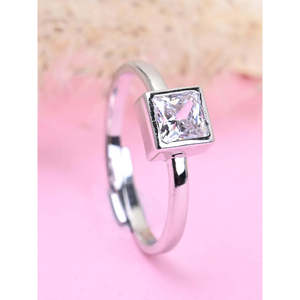 Anillos de Plata de Ley 925 de Primera Calidad para Mujer, Chapados en Rodio con Diamantes de Corte Princesa y Ovalado, Tipo Anillo para Hombre - Product Image 3