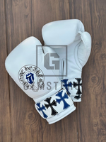Guantes de Boxeo GYMSTERO Personalizables con Cordones, de Cuero Genuino, Correa de Muñeca Ajustable, Protección Completa para los Dedos, Ligeros y de Alta Calidad