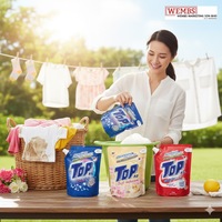 Détergent liquide pour linge de qualité supérieure 1,5 kg (recharge) Parfum floral Utilisation pour vêtements Détachant et adoucissant Nettoyage supérieur des tissus