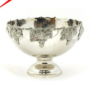 Bol à poinçon rond en acier inoxydable de qualité supérieure avec panneau et base de conception - Product Image 5