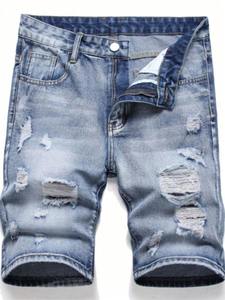 Shorts en jean pour hommes, vente en gros, vente en ligne, vêtements de plage, vente d'été, pièce fraîche, bonne qualité, shorts en jean pour hommes - Product Image 4