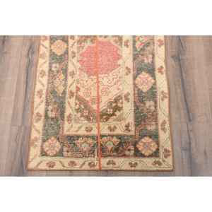 2.2x9.2 ft Vintage Rug, Turkish <b>Runner</b> Rug, <b>Red</b> Southwestern Wool Rug - Product Image 2