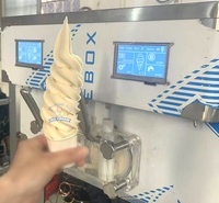 Tafelmodel soft-serve ijsmachine met dubbele compressor