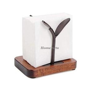 Servilletero de madera de la más alta calidad, diseño antiguo, tamaño personalizado, servilletero, soporte para pañuelos para uso en restaurante doméstico - Product Image 6