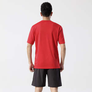 Ensemble de maillot et short de tennis pour homme adulte, manches courtes, hiver, 100% polyester, respirant, séchage rapide, design d'équipe personnalisé - Product Image 3