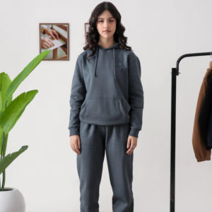 Survêtements tendance de haute qualité 2026, personnalisables, OEM, pour femmes, vente en gros, qualité 100% coton, ensembles de survêtements pour femmes, vêtements de détente pour femmes - Product Image 1