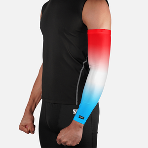 Manchons de compression pour bras de baseball avec logo et couleur personnalisés, protection UV, tissu écologique, sublimation, manchons de sport pour bras - Product Image 2