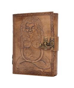 Charcoal Travel Regular Leather Journal Handmade Mother of Earth Vintage Antique Hand Embossed Diary Personal <b>Organiser</b> <b>Planner</b> - Product Image 1