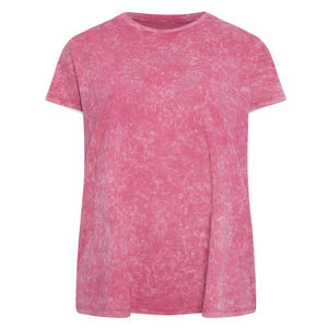 Camiseta Casual de Poliéster/Algodón Ecológica con Lavado Ácido para Mujer, Estilo Vintage, Estampado 3D Esponjoso, Camiseta de Verano - Product Image 6