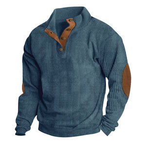 Cuello redondo de algodón de alta calidad OEM Pullover Plain Dyed Plush Blank Jogger White - Product Image 4
