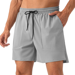 Customizable Men's Casual Athletic Running Gym <b>Sports</b> <b>Shorts</b> Quick Dry Breathable Drawstring Closure <b>Pocket</b> Solid Embroidered - Product Image 3