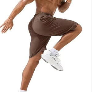 Pantalones Cortos Personalizados de Estilo Urbano para Hombre, de Algodón y Elastano, Transpirables, Antiarrugas, Casuales, con Cordones, Diseño Sólido, Servicio OEM - Product Image 5