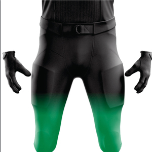 Uniforme de fútbol americano verde y negro personalizado para hombre, conjunto de ropa deportiva de sarga transpirable y duradera, manga corta, nombre del jugador - Product Image 4