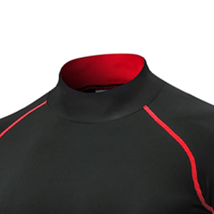 Pull à manches longues pour hommes de haute qualité haut grand et grand couche de base coupe ajustée avec couche de base à séchage rapide à col haut - Product Image 4