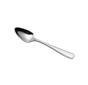 Cuillère à pamplemousses en acier inoxydable Cuillère à café bord dentelé Cuillère à mélanger les aliments Logo personnalisé Cuillère à couverts à gratter les fruits - Product Image 4