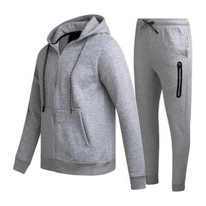 ชุดวอร์มผ้าฝ้ายสไตล์สตรีท2-in-1ของผู้ชายชุดกันหนาวมีฮู้ดสีดำเฮฟวี่เวทระบายอากาศได้ดี - Product Image 1