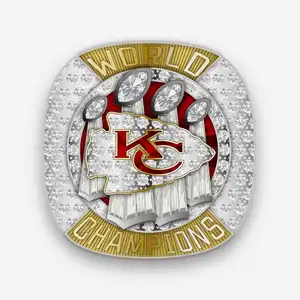 2023-2024 LVIII Kansas City Chiefs 15 # Mahomes Campeonato Fan ring
