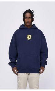 Otoño Invierno Ropa de hombre Marca Impreso Terciopelo Sudadera con capucha Sudadera de manga larga Estilo de pareja suelta - Product Image 3