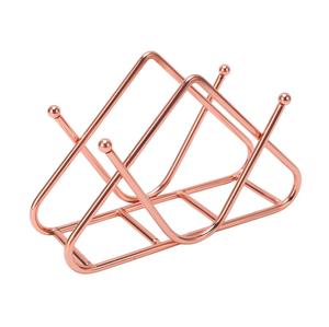 Élégant porte-mouchoirs en fil métallique fabriqué à la main pour bureau à domicile cuisine et salle de bain avec un design élégant, moderne et durable - Product Image 3