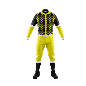 OEM Customizable Slim Fit Men Baseball Uniform Latest Design in Solid Color Breathable Sets at Reasonable Price - Product Image 2