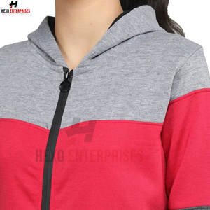 Nuevo chándal de cremallera de ajuste cómodo de etiqueta privada de diferentes colores para mujer a la venta nueva llegada chándal cálido de Invierno para mujer - Product Image 5