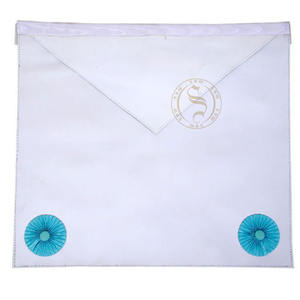 Delantal de lona de color personalizado de tela de encaje bordado masónico al por mayor delantales Lodge Regalia de Super Badges Company - Product Image 4