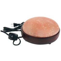 Lampe de sel de désintoxication des pieds en forme de demi-dôme de l'Himalaya rose pur - Product Image 6