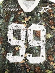 OEM Oversized Mens Graphic Tee <b>Y2K</b> Baggy Retro Jersey Style with Custom Heat Transfer Print - Product Image 5