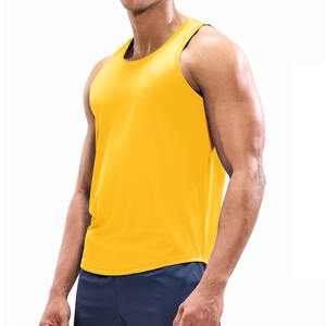 OEM Gimnasio Singlets Hombres Tank Tops S GYM Tank Top Ropa deportiva Stringer Culturismo Fitness Hombres Moda Algodón personalizado Personalizado - Product Image 3